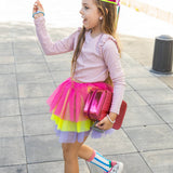 Jupe Multicolor Punky à volant - déguisement