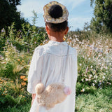 Chouchou à pétales à double volant