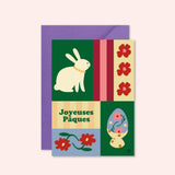 Carte "Pâques" - Joyeuses Pâques (avec enveloppe)