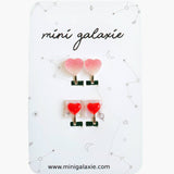 Boucles d'oreilles clips enfant  cœurs 💖 Saint Valentin