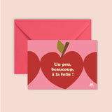 Carte "Love" : Un peu, beaucoup, à la folie (avec enveloppe)