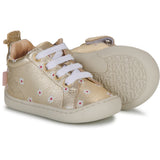 My Dodu Lacets doré marguerites - Chaussures bébés