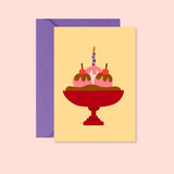 Carte "anniversaire" - Birthday cake (avec enveloppe)