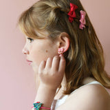 Boucles d'oreilles de Noël joyeux à clipser