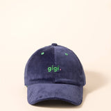 Casquette velours "gigi"