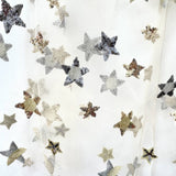 Cape de fée or et argent brodée à sequins - déguisement