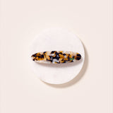 Barrette ovale sienne