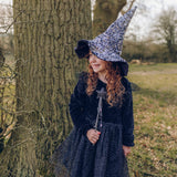 Chapeau de sorcière en velours à paillettes - déguisement