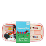 Set de couverts pour enfants - Chien Saucisse Ensoleillé