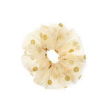 Chouchou à paillettes à pois en tulle