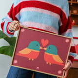 Affiche - Les deux oiseaux (30x40 cm)