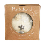 Cape de fée or et argent brodée à sequins - déguisement