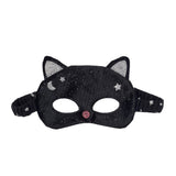 Masque de déguisement Chat Noir en Velours (3-10 Ans)