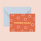 Carte "Fête des mères" : Wonder mama (avec enveloppe)