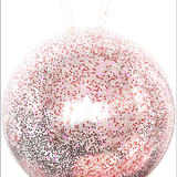 Ballon sauteur à paillettes Rose