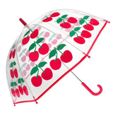 Parapluie transparent - Cerises
