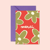 Carte lifestyle - Merci fleur (avec enveloppe)