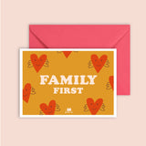 Carte "Famille" : Family first (avec enveloppe)