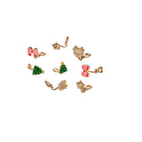 Boucles d'oreilles de Noël joyeux à clipser