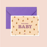 Carte "Naissance" : Welcome Baby (avec enveloppe)