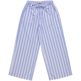 PANTALON CERISE Rayures larges bleues/blanches