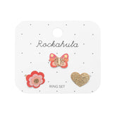 Lot de 3 bagues Bella Butterfly
