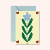 Carte Fleur bleue