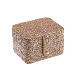 Boîte à bijoux en or pailleté confetti