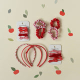 Chouchous satinés rouges