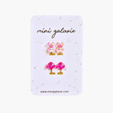 Boucles d'oreilles clips pour enfant - lapins et poissons
