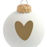 Boule de Noël Coeur Doré