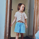Short Gui rayures larges bleues et blanches