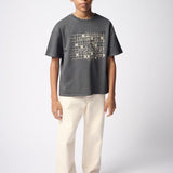 Tee-shirt manches courtes FIZVALLEY - Acier Vintage