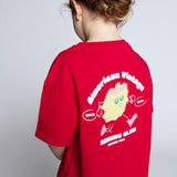 Tee-shirt manches courtes FIZVALLEY - Rubis vintage