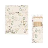 Livre de coloriage et crayons de couleur