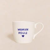 Le Mug en porcelaine - écriture bleue