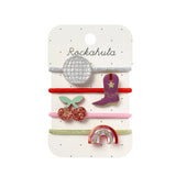 Lots de 4 chouchous Poneys Disco Rainbow