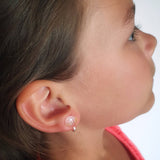Boucles d'oreilles clips pour enfant - étoile et coquillage
