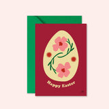 Carte "Pâques" - Happy easter (avec enveloppe)