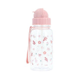 Bouteille Plastique Feuilles Rose