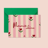 Carte "Grand-mère" : Mamie Chérie (avec enveloppe)