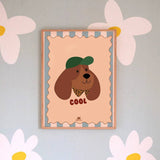 Affiche – Portrait chien cool