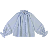 BLOUSE GARAM Rayures Fines Vertes