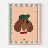 Affiche – Portrait chien cool