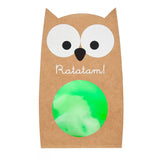 Balle rebondissante marbrée hibou - 57mm Vert 