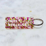 Porte-clés à paillettes MÈRE VEILLEUSE
