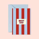 Carte Fête des pères - Best dad (avec enveloppe)