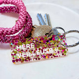 Porte-clés à paillettes MÈRE VEILLEUSE