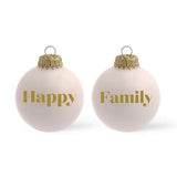 Boule de Noël Rose Happy Families
