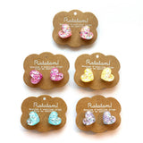 Boucles d'oreilles clip coeur 